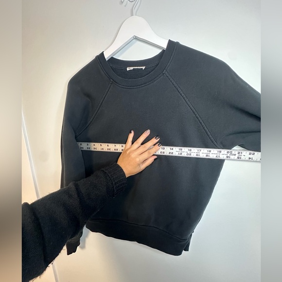 Reformation Jeans Organic Cotton Black Crewneck Sweater Sz XS Recycled Capsule - Picture 15 of 17
